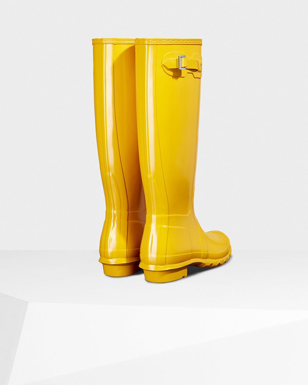 Botas De Altas Hunter Mujer Amarillo Original Gloss 018923-NLT